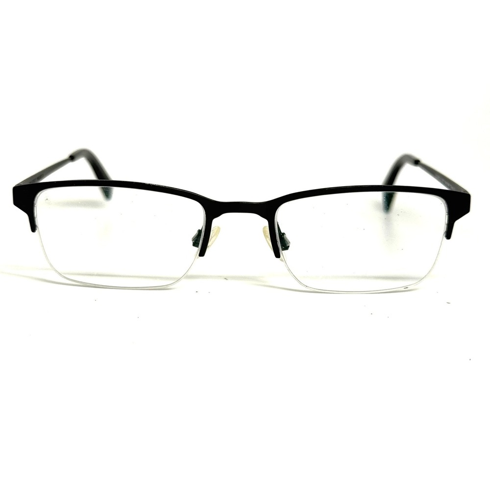Warby Parker Caldwell N 2101 Eyeglasses Black Semi Rimless Frames 50-19-145